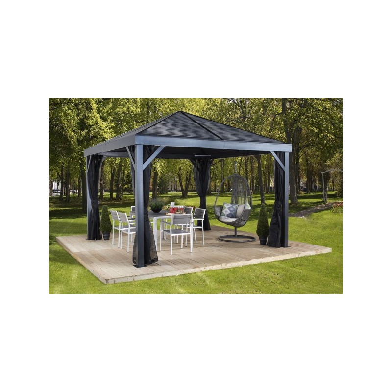 Sojag 12x12 South Beach Aluminum Gazebo Kit - Light Gray (500-8162769)
