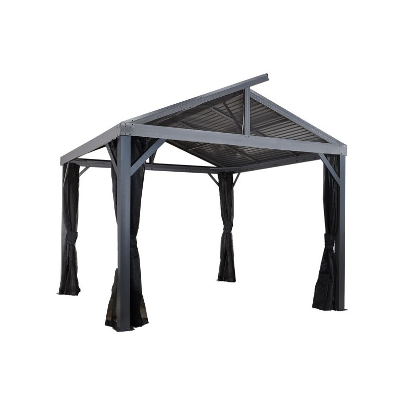 Sojag 12x12 South Beach II Aluminum Gazebo Kit - Light Gray (500-8162783)