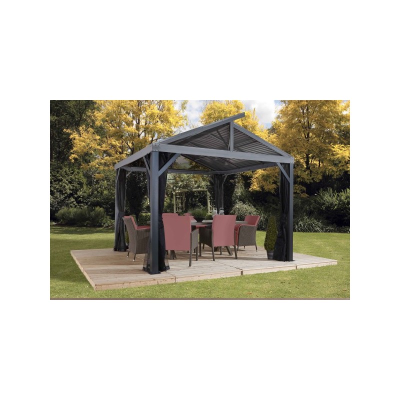 Sojag 12x12 South Beach II Aluminum Gazebo Kit - Light Gray (500-8162783)