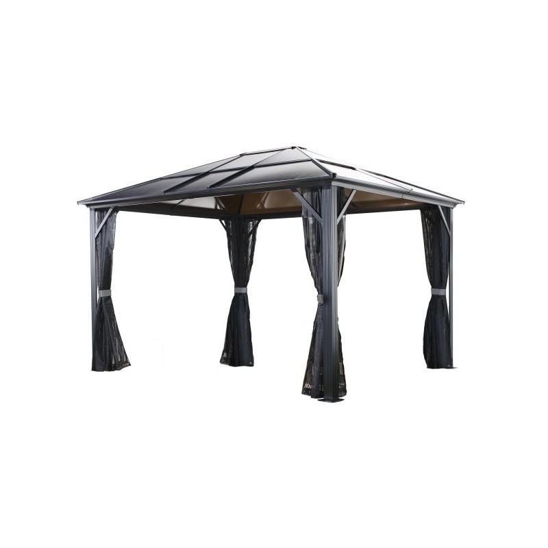 Sojag 10x10 Meridien Aluminum Gazebo Kit - Dark Gray (500-9162929)