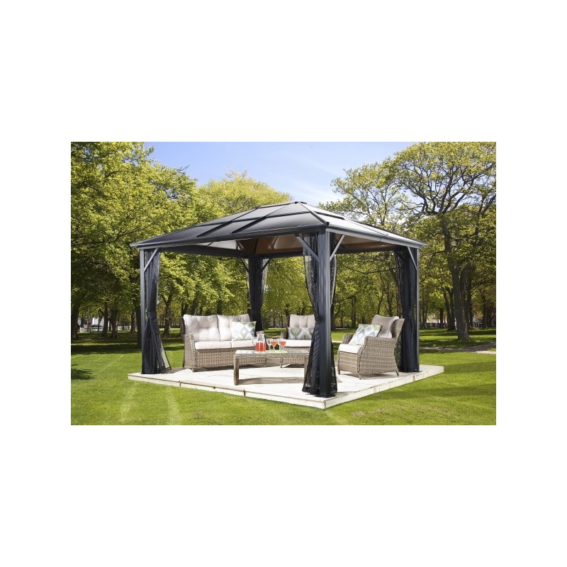 Sojag 10x10 Meridien Aluminum Gazebo Kit - Dark Gray (500-9162929)