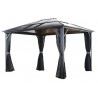 Sojag 10x12 Meridien Aluminum Gazebo Kit - Dark Gray (500-9162936) Sojag 10x12 Meridien Aluminum Gazebo Kit - Dark Gray (500-9162936)