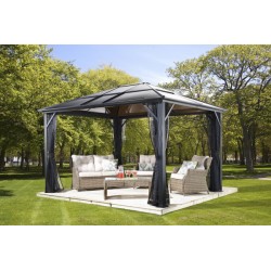 Sojag 10x14 Meridien Aluminum Gazebo Kit - Gray (500-8162943)