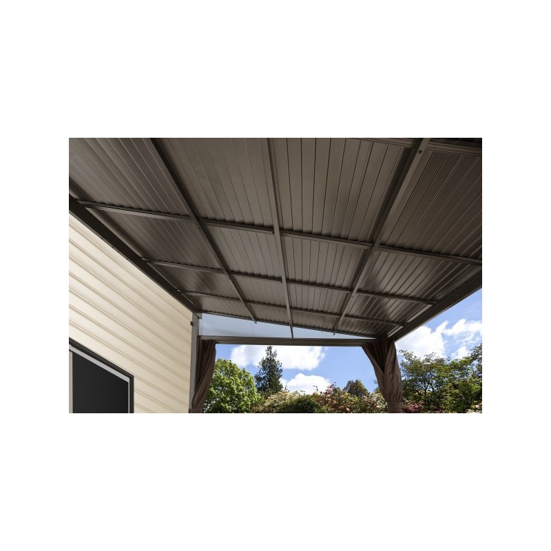 Sojag 10x12 Wall-Mounted Portland Gazebo Kit - Dark Brown (500-9165470)