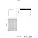 Sojag 10x12 Wall-Mounted Portland Gazebo Kit - Dark Brown (500-9165470)