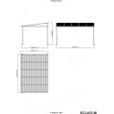 Sojag 10x14 Wall-Mounted Portland Gazebo Kit - Dark Brown (500-9163551)