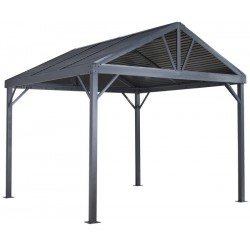 Sojag 8x8 Sanibel I Aluminum Gazebo Kit - Gray (500-9162820)