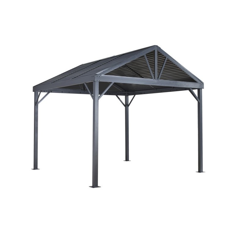 Sojag 8x8 Sanibel I Aluminum Gazebo Kit - Gray (500-9162820)
