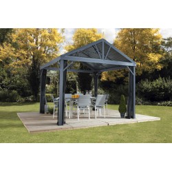 Sojag 8x8 Sanibel I Aluminum Gazebo Kit - Gray (500-9162820)