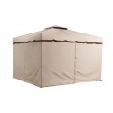 Sojag 10x10 Roma Steel Gazebo Kit - Beige and Brown (500-9165388)