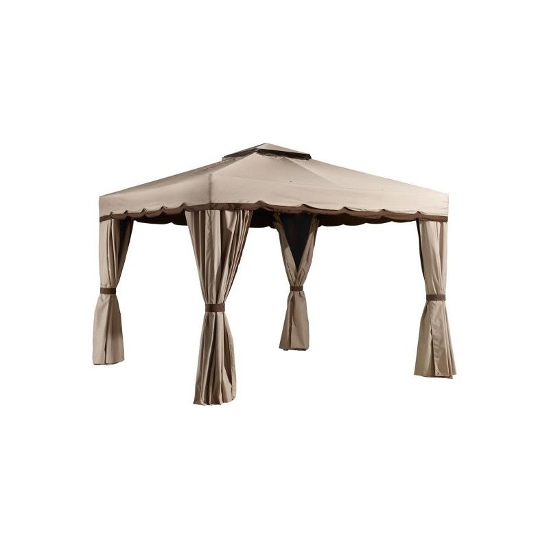 Sojag 10x12 Roma Steel Gazebo Kit - Beige and Brown (500-9165395)