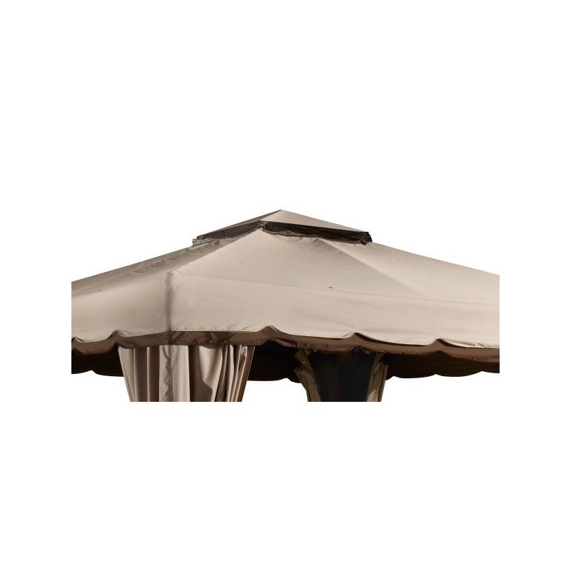 Sojag 10x12 Roma Steel Gazebo Kit - Beige and Brown (500-9165395)