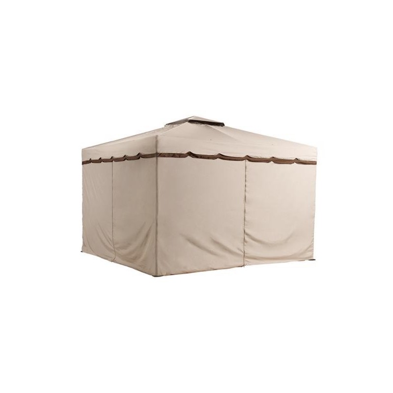 Sojag 10x12 Roma Steel Gazebo Kit - Beige and Brown (500-9165395)