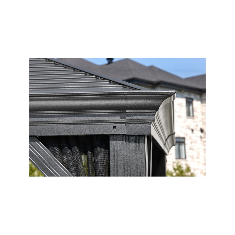 Sojag 10x14 Double Roof Mykonos II Gazebo Kit - Dark Gray (500-9165210)