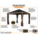 Sojag 12x12 Wood Finish Valencia Gazebo Kit (500-9166606)