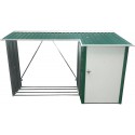 Duramax 8x3 Woodstore Metal Combo Shed Kit - Green (53661)