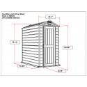 DuraMax EverMore 4x6 Vinyl Storage Shed w/ Floor (30625)