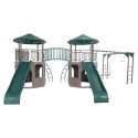 Lifetime Double Adventure Tower Playset with Monkey Bars - Earthtone (90966)