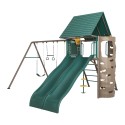 Lifetime Big Stuff Adventure Metal Swing Set - Brown and Green (90797)