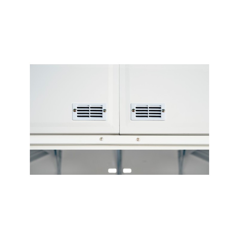 Arrow 10x8 Ezee Storage Shed Kit - Extra High Gable, 72 in Walls, Vent - Cream (EZ10872HVCR)