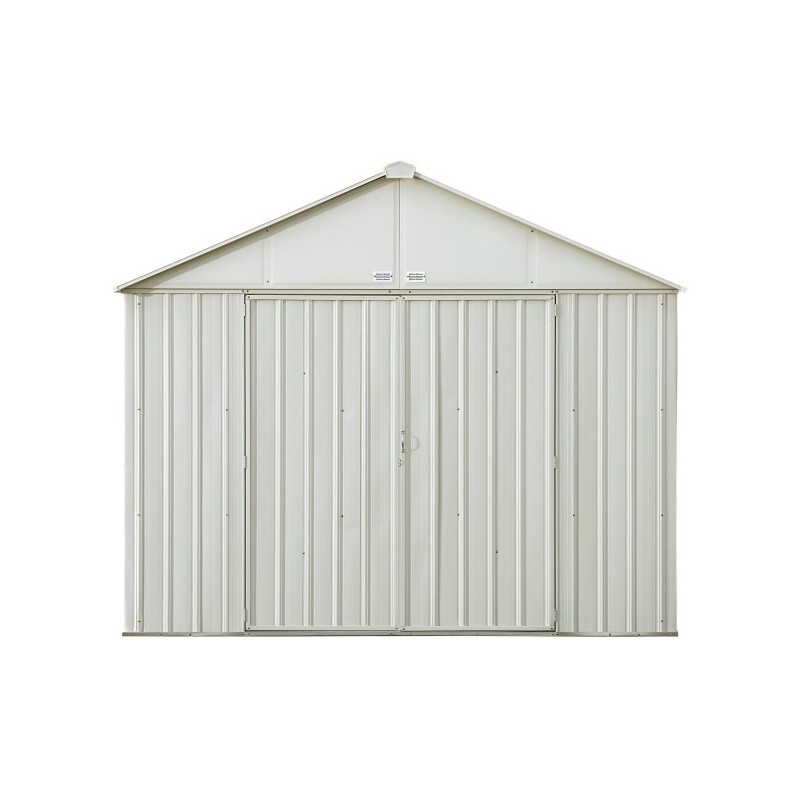 Arrow 10x8 Ezee Storage Shed Kit - Extra High Gable, 72 in Walls, Vent - Cream (EZ10872HVCR)