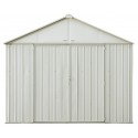 Arrow 10x8 Ezee Storage Shed Kit - Extra High Gable, 72 in Walls, Vent - Cream (EZ10872HVCR)