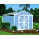 Handy Home Somerset 10x12 Wood Storage Shed with Flexible Door Locations - Floor Kit Included (18504-5)