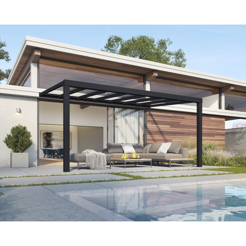 Palram Stockholm 11x17 Patio Cover Kit - Gray Clear (HG9455)