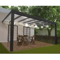 Palram Stockholm 11x17 Patio Cover Kit - Gray Clear (HG9455)