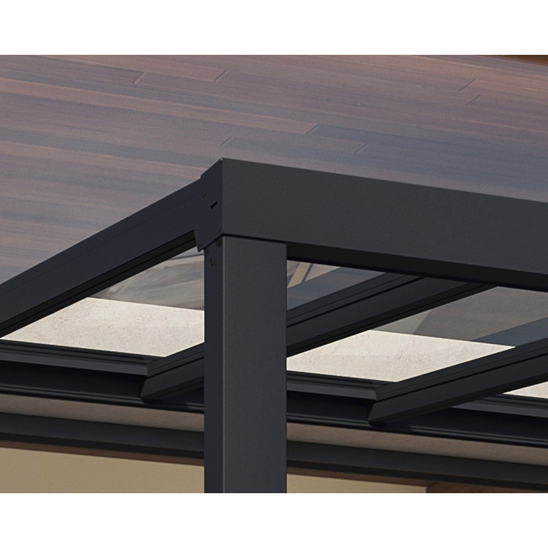 Palram Stockholm 11x22 Patio Cover Kit - Gray Clear (HG9461)