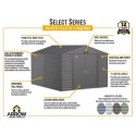 Arrow Select 10x8 Steel Storage Shed Kit - Sage Green (SCG108SG)