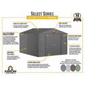 Arrow Select 10x8 Steel Storage Shed Kit - Sage Green (SCG108SG) Arrow Select 10x8 Steel Storage Shed Kit - Sage Green (SCG108SG)