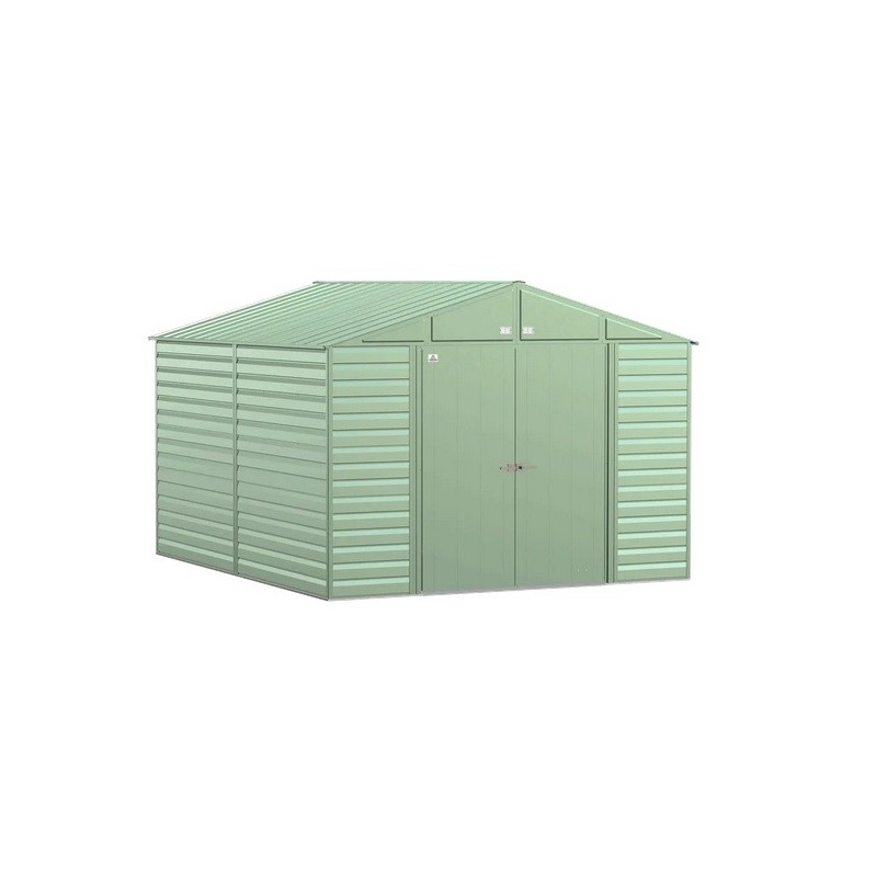 Arrow Select 10x12 Steel Storage Shed Kit - Sage Green (SCG1012SG)