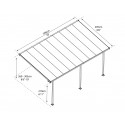 Palram 10x18 Feria Patio Cover Kit - Gray (HG9418)