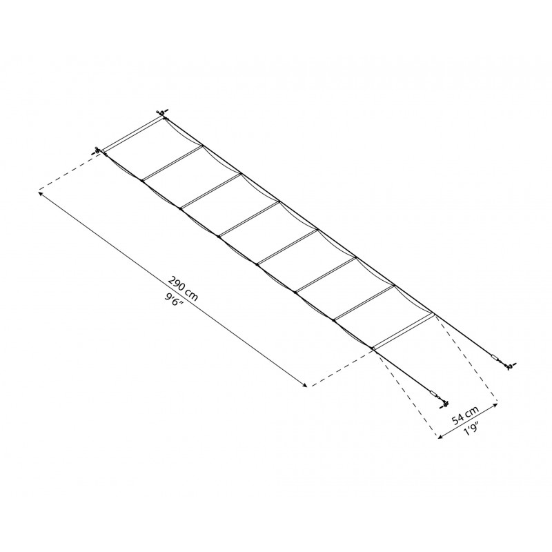 Palram 10x30 Patio Cover Blinds - White (HG1077)