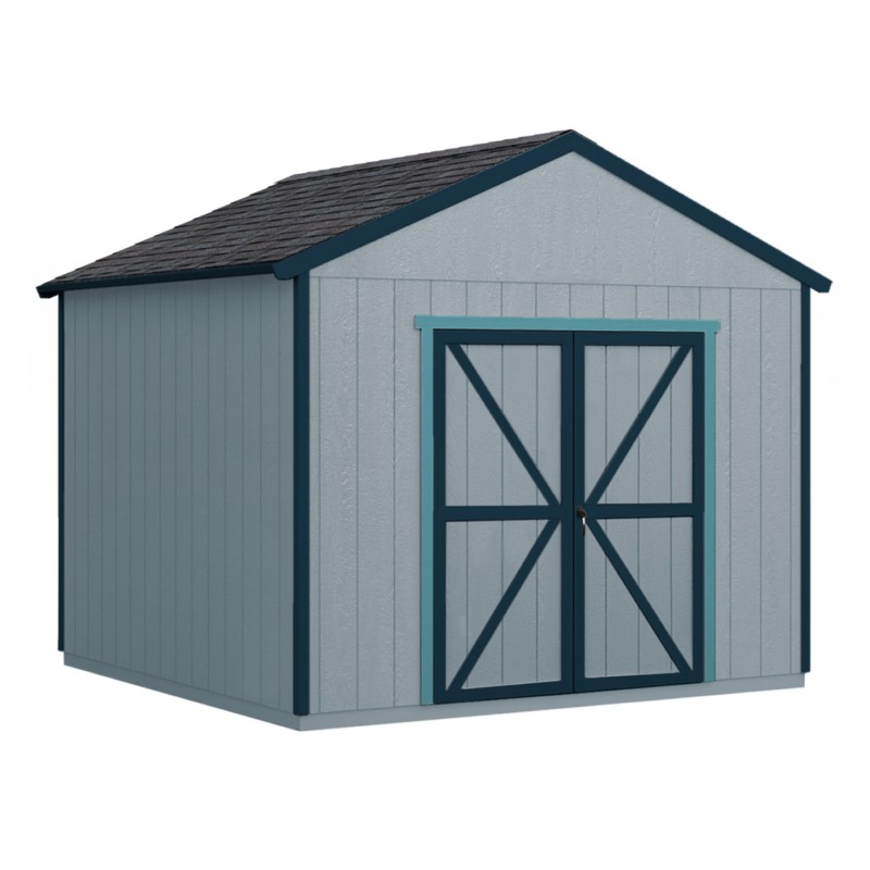 Handy Home 10x10 Rookwood Wood Storage Shed Kit w/ Floor (19428-3)