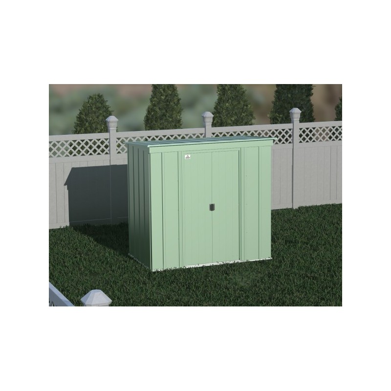 Arrow Classic 6x4 Steel Storage Shed Kit - Sage Green (CLP64SG)