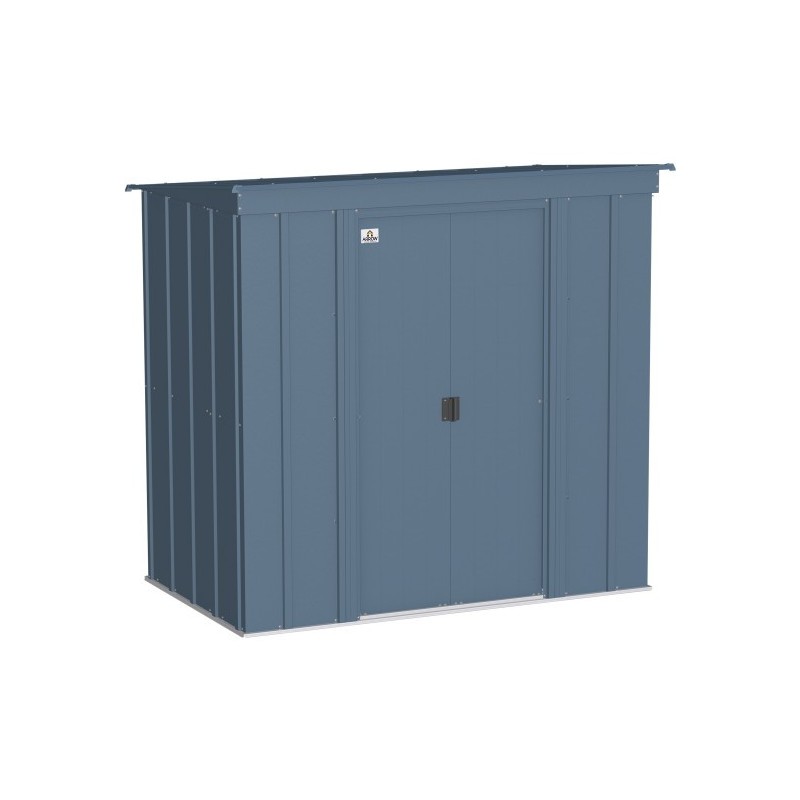 Arrow Classic 6x4 Steel Storage Shed Kit - Blue Grey (CLP64BG)