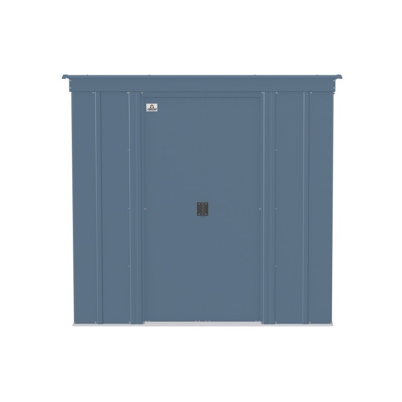 Arrow Classic 6x4 Steel Storage Shed Kit - Blue Grey (CLP64BG)