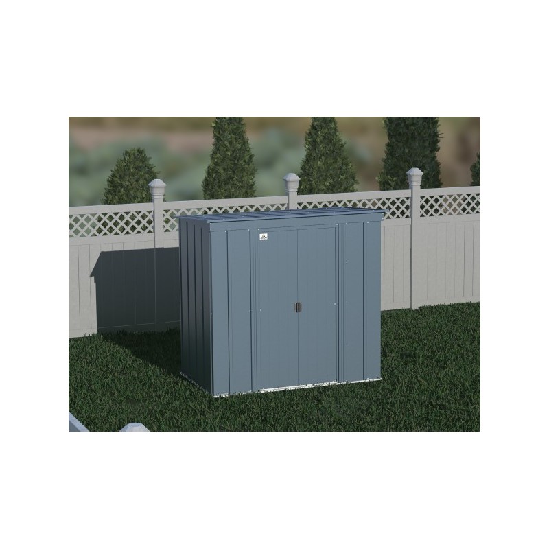 Arrow Classic 6x4 Steel Storage Shed Kit - Blue Grey (CLP64BG)