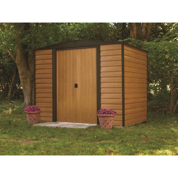 Arrow 8x6 Euro Dallas Metal Storage Shed Kit (ED86 / WR86)