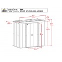 Arrow Classic 6x4 Steel Storage Shed Kit - Charcoal (CLP64CC) Arrow Classic 6x4 Steel Storage Shed Kit - Charcoal (CLP64CC)
