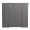 Arrow Classic 6x4 Steel Storage Shed Kit - Charcoal (CLP64CC) Arrow Classic 6x4 Steel Storage Shed Kit - Charcoal (CLP64CC)
