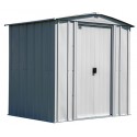 Arrow Classic 6x5 Steel Storage Shed Kit - Flute Grey (CLG65FG)