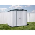 Arrow Classic 6x5 Steel Storage Shed Kit - Flute Grey (CLG65FG)