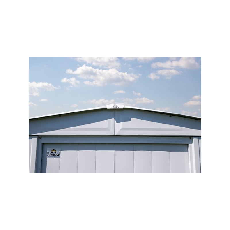 Arrow Classic 6x5 Steel Storage Shed Kit - Flute Grey (CLG65FG)