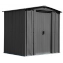 Arrow Classic 6x5 Steel Storage Shed Kit - Charcoal (CLG65CC)