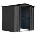 Arrow Classic 6x5 Steel Storage Shed Kit - Charcoal (CLG65CC)