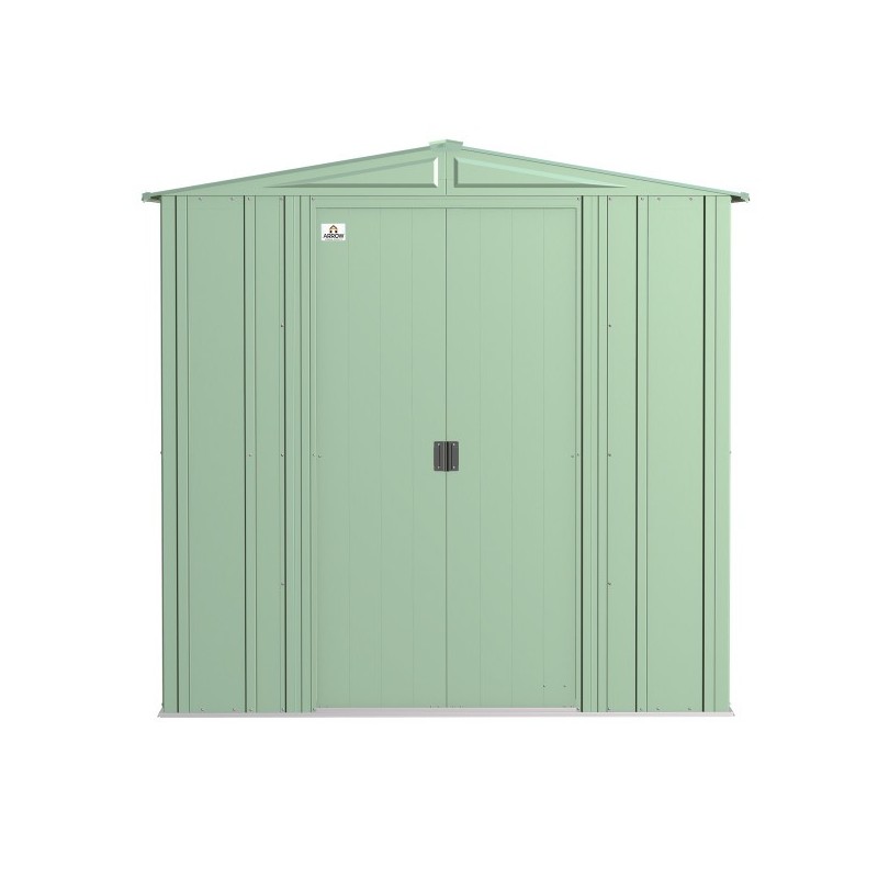 Arrow Classic 6x7 Steel Storage Shed Kit - Sage Green (CLG67SG)