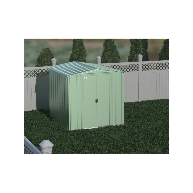 Arrow Classic 6x7 Steel Storage Shed Kit - Sage Green (CLG67SG)